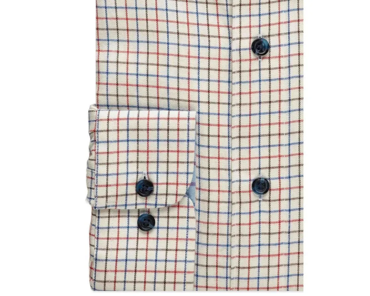 Double Two Men's Classic Fit Long Sleeve Pure Cotton Check Shirt 15 to 23