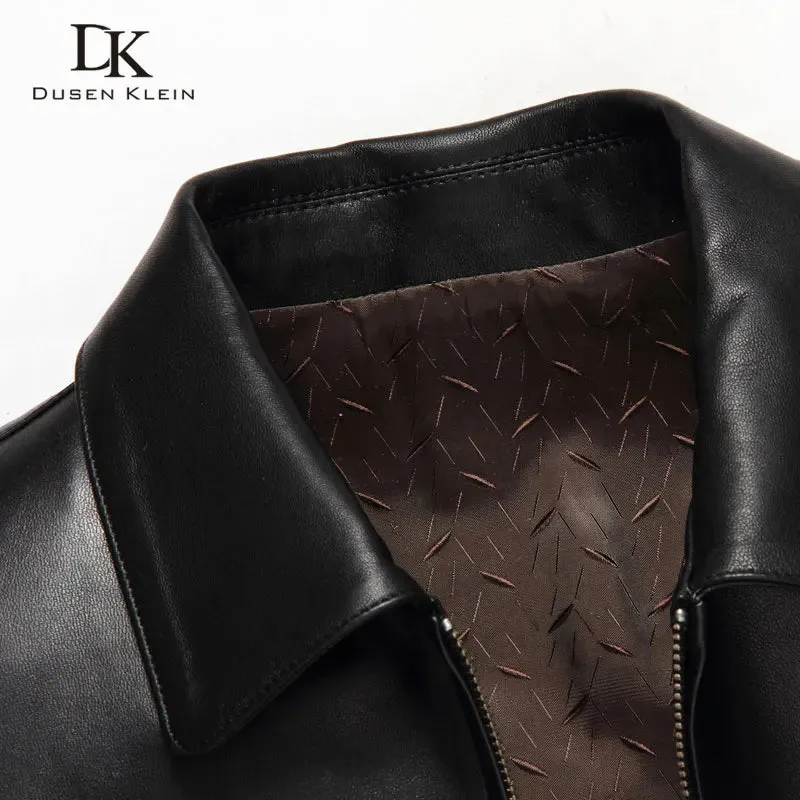 Dusen Klein Men Genuine Leather Jacket