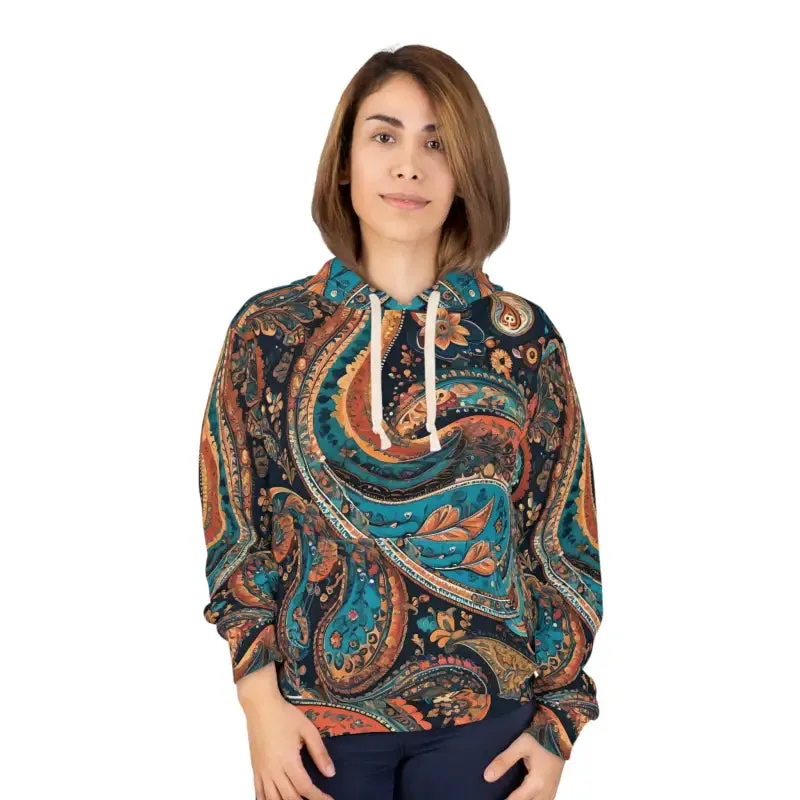 Electric Paisley Aop Unisex Pullover Hoodie