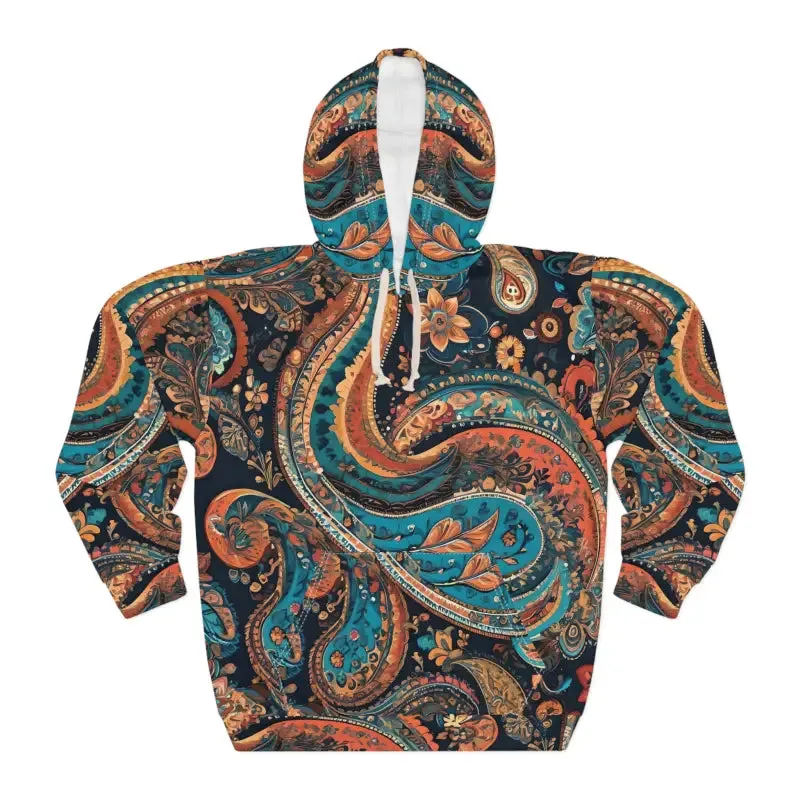 Electric Paisley Aop Unisex Pullover Hoodie