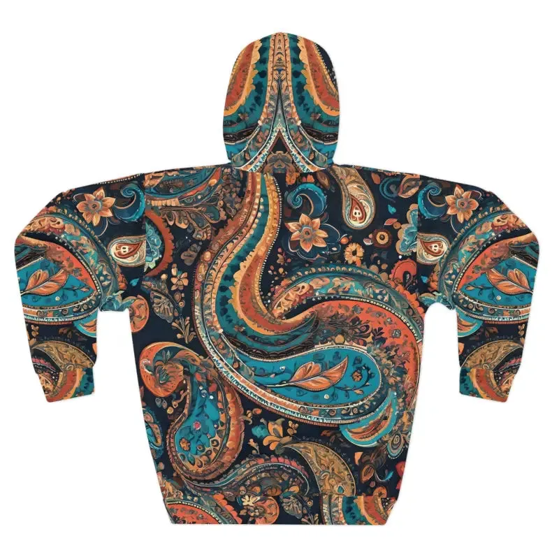 Electric Paisley Aop Unisex Pullover Hoodie