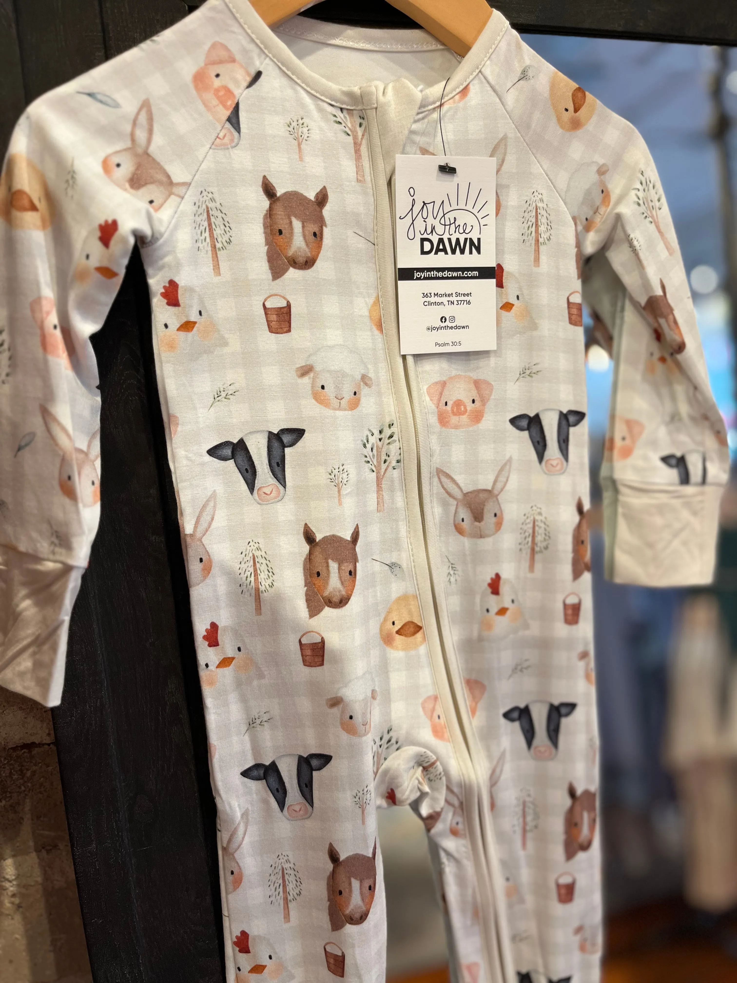 Farm Friends Bamboo Onesie