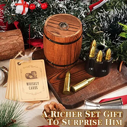 Fathers Day Oaksea Gifts for Men Dad from Daughter Son, Whiskey Stones Gifts Set for Men, Anniversary Birthday Gifts for Him Husband Boyfriend Brother, Man Cave Cool Stuff Gadgets Bourbon Presents