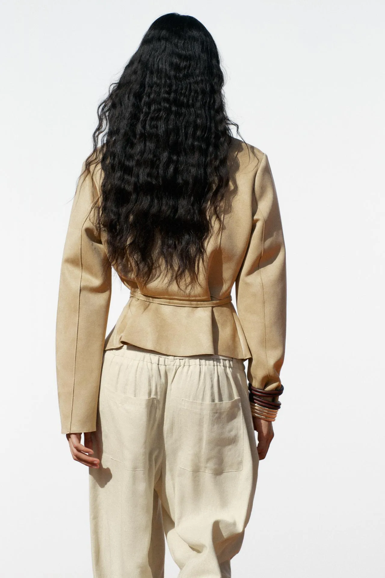 Faux suede jacket