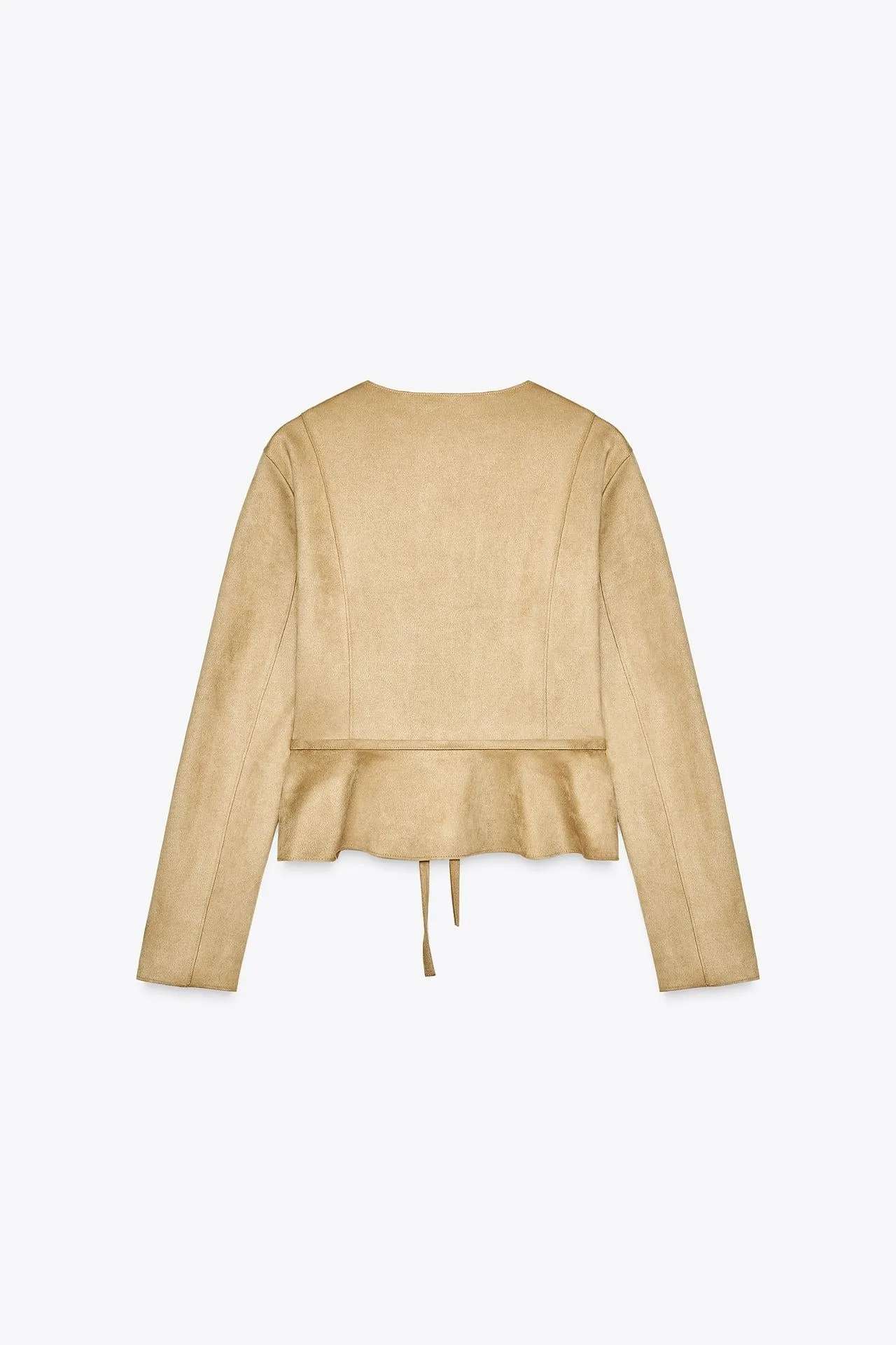 Faux suede jacket