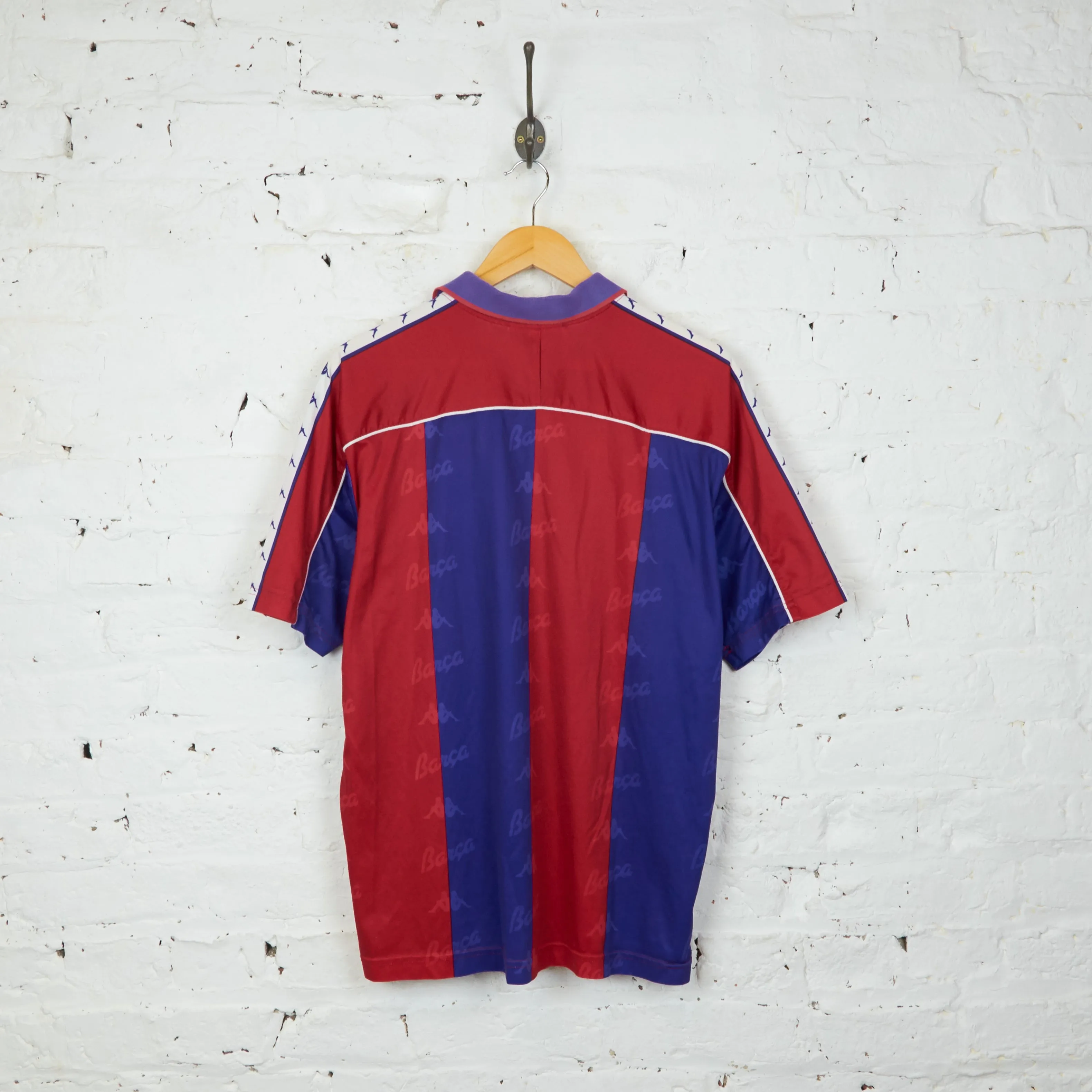 FC Barcelona 1992 Kappa Football Shirt - Red/Blue - L