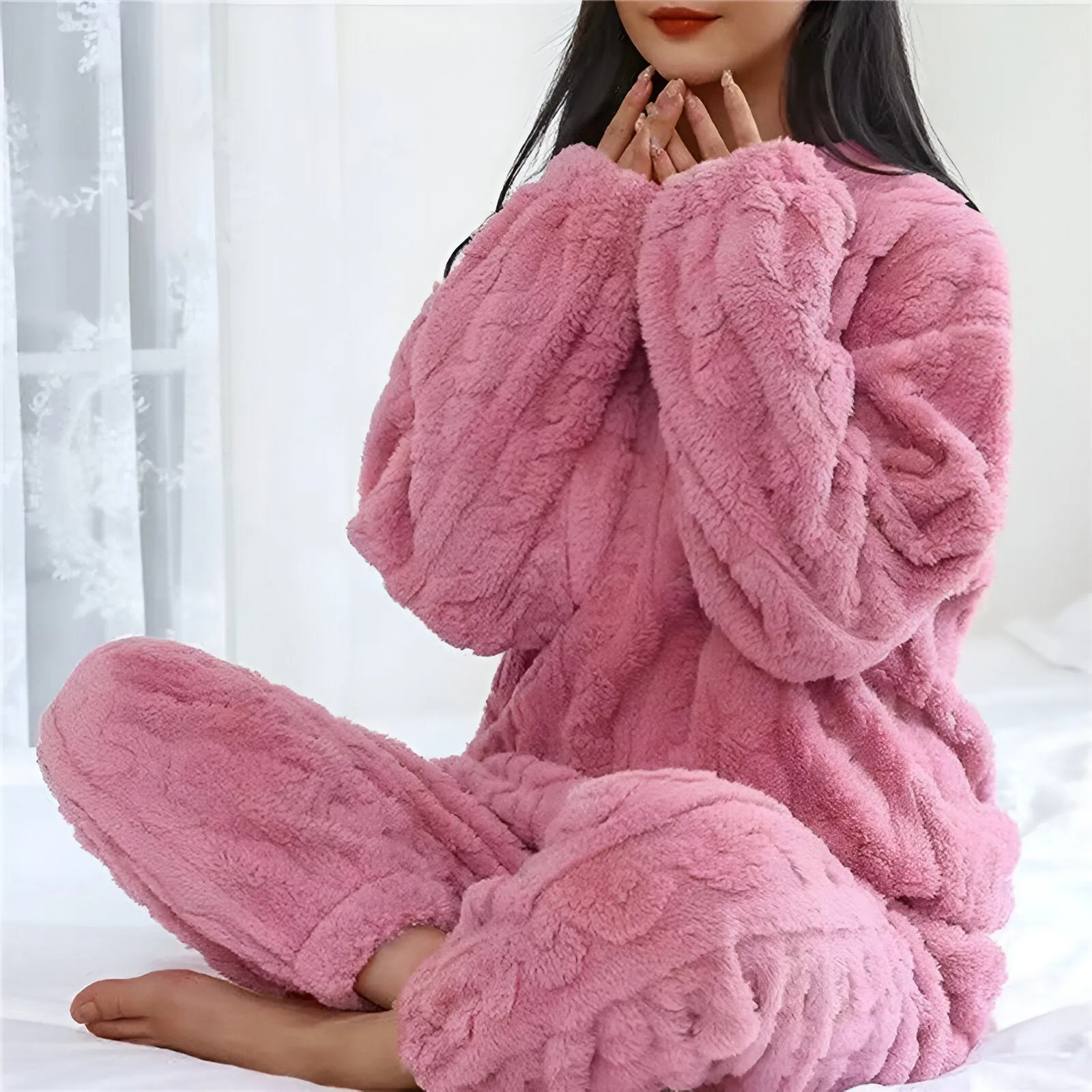 Fleece Dream™ | Women's Warm & Fluffy Pajamas | Soft Fleece, Long Sleeve, Cozy Fit