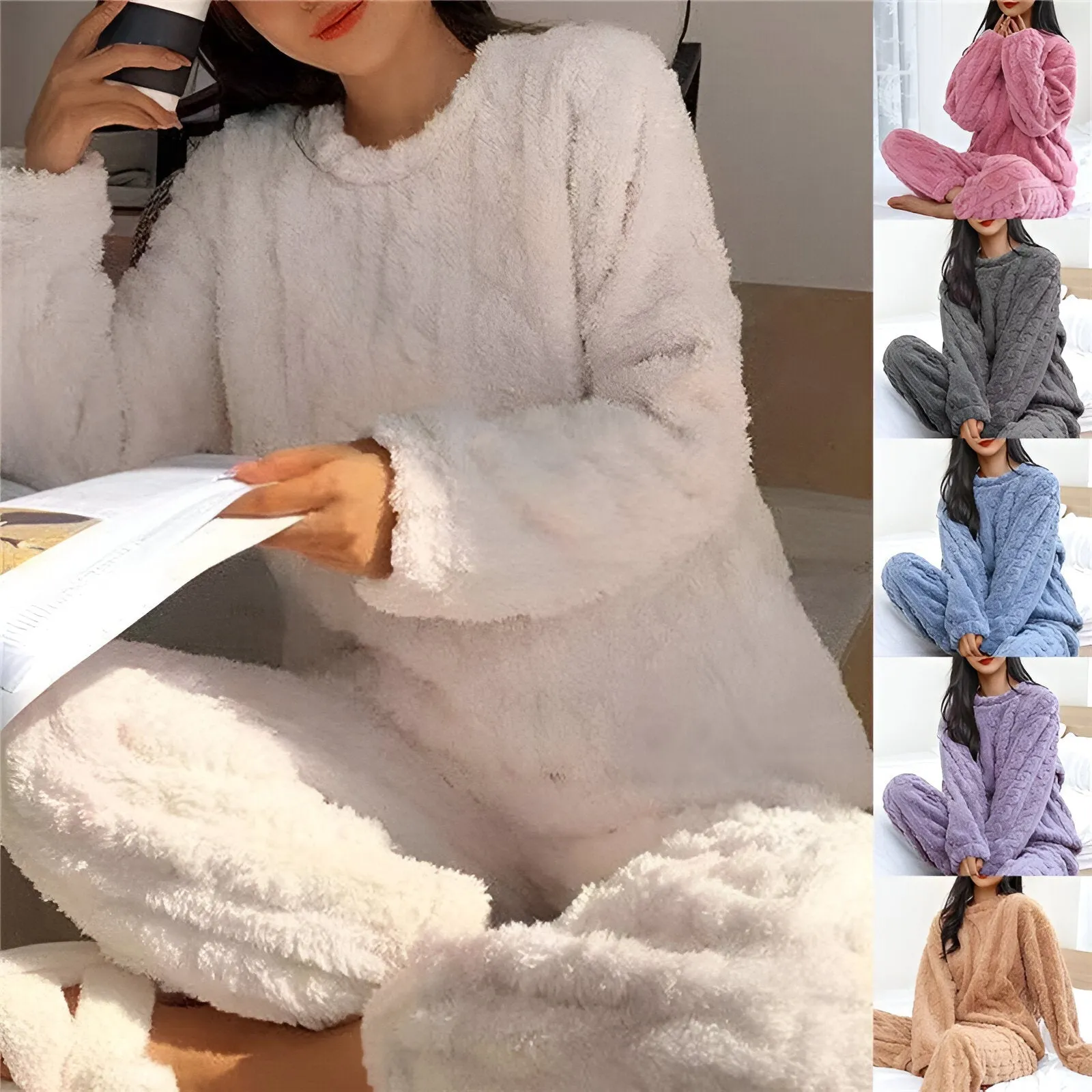 Fleece Dream™ | Women's Warm & Fluffy Pajamas | Soft Fleece, Long Sleeve, Cozy Fit