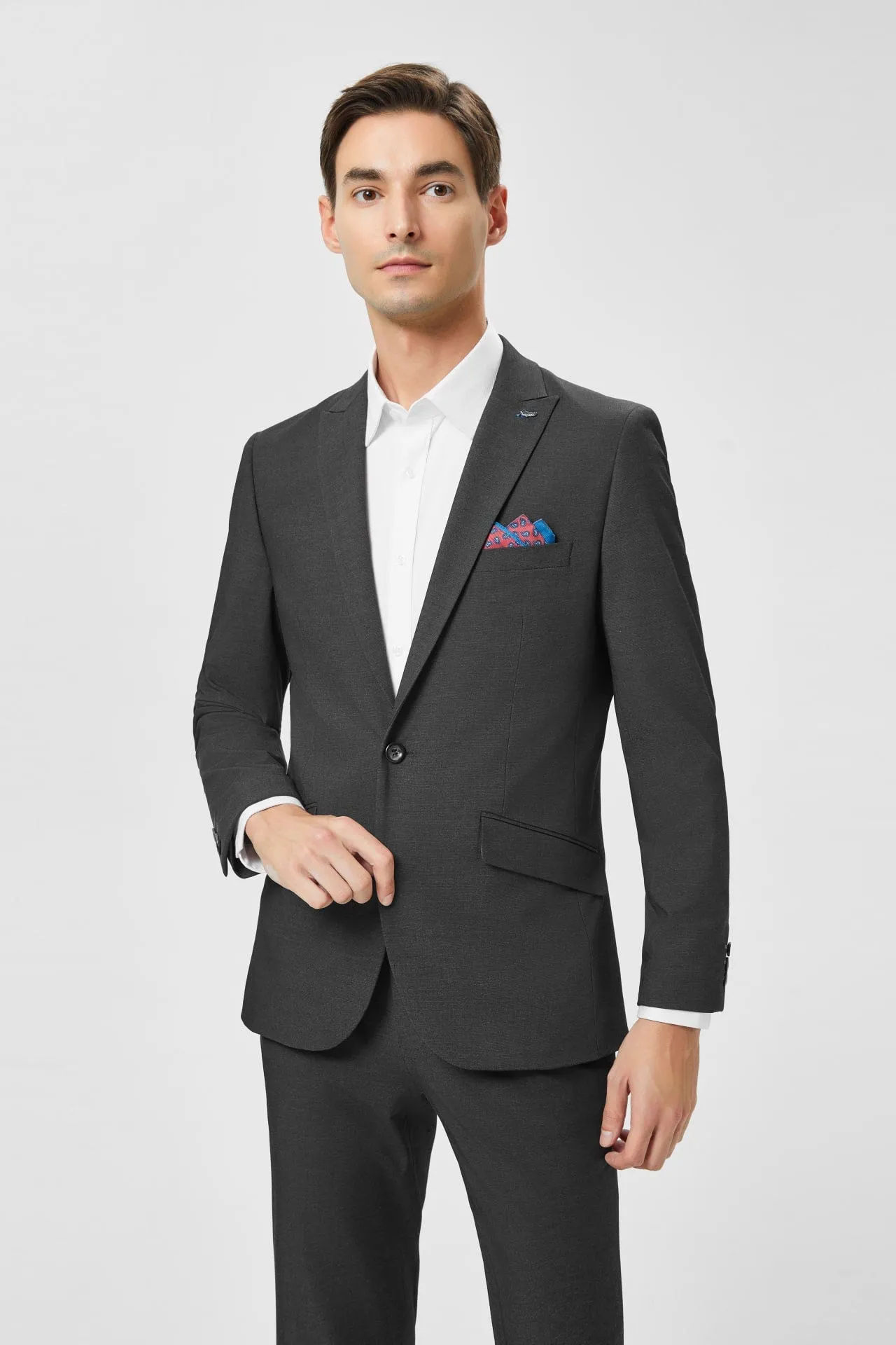 Fletcher Poly Rayon Spx Cross Twill Suit Blazer