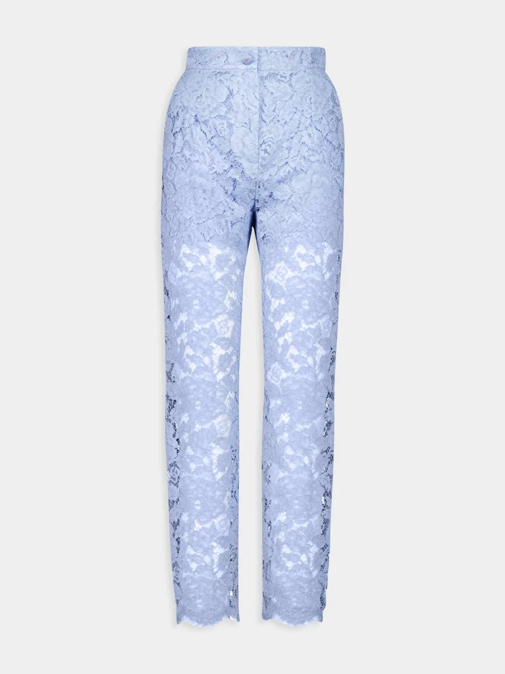 Floral Cordonetto Lace Pants