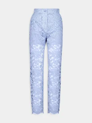 Floral Cordonetto Lace Pants