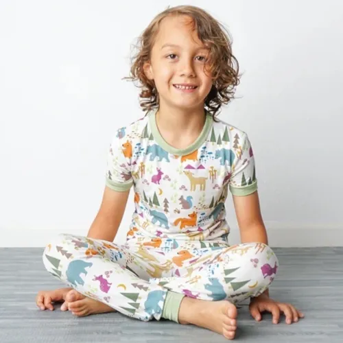 Forest Friends Short Sleeve Pajama Set