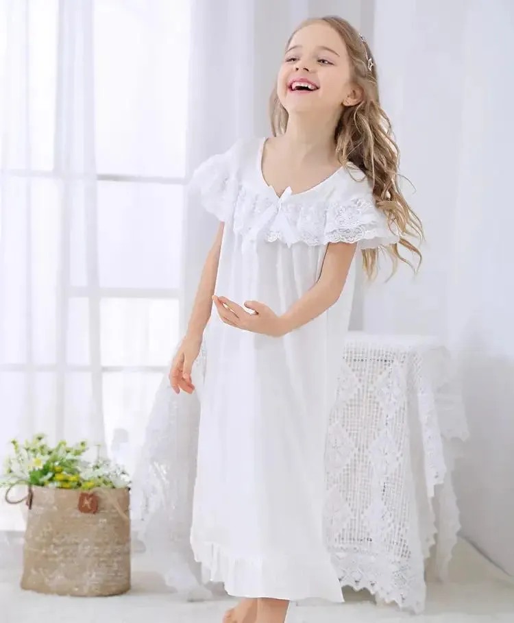 Girls Short Sleeve Pyjama Dress