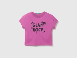 Girls Typography Round Neck T-Shirt