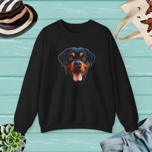 Happy Rottweiler Unisex Heavy Blend Sweatshirt
