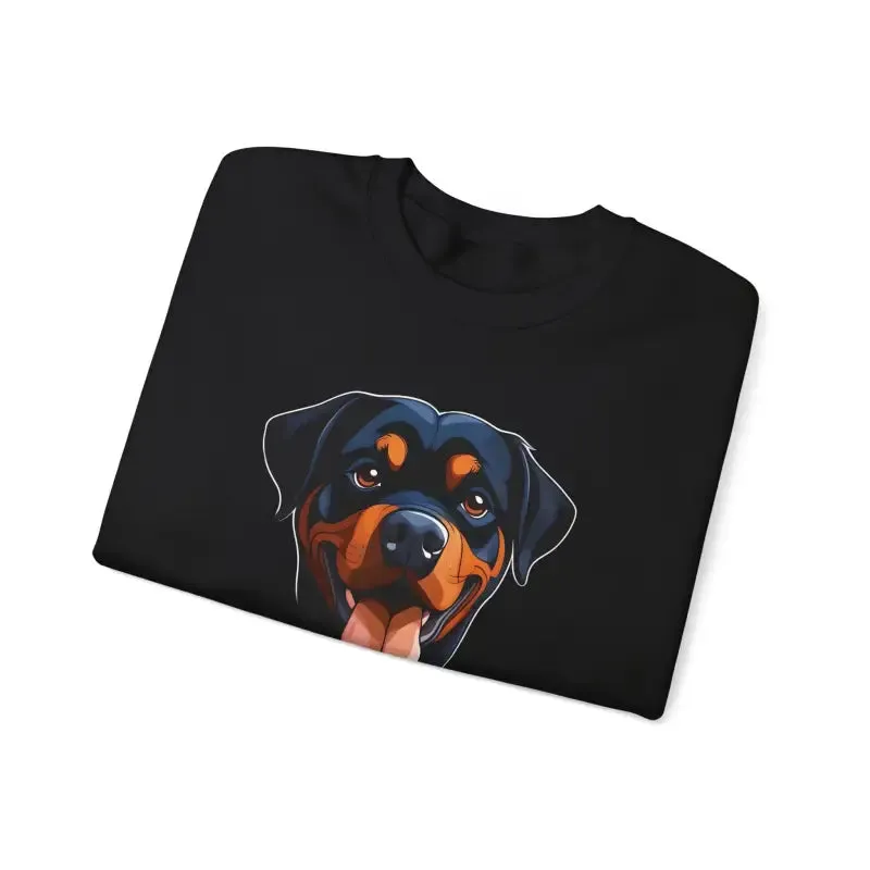 Happy Rottweiler Unisex Heavy Blend Sweatshirt