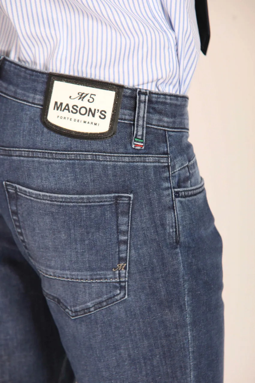 Harris men's pants 5-pocket in denim with camouflage  print slim fit