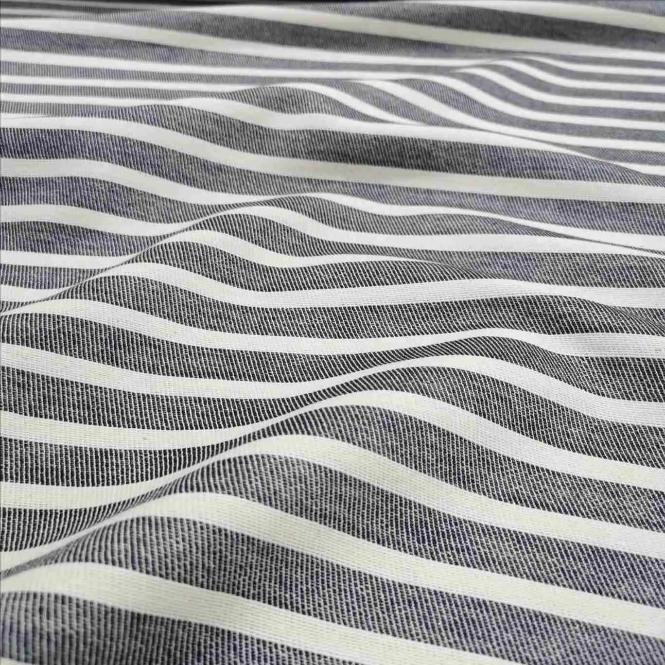Heavy Cotton Twill, Aruba Stripe, Thin Navy