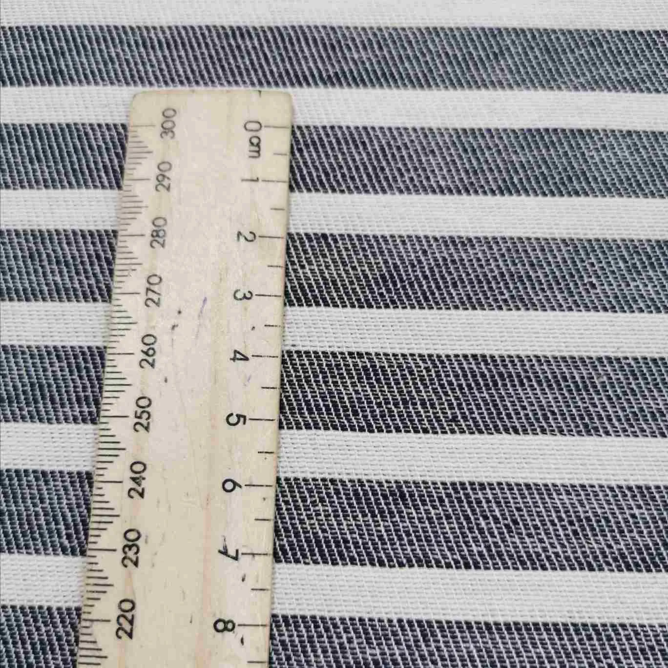 Heavy Cotton Twill, Aruba Stripe, Thin Navy
