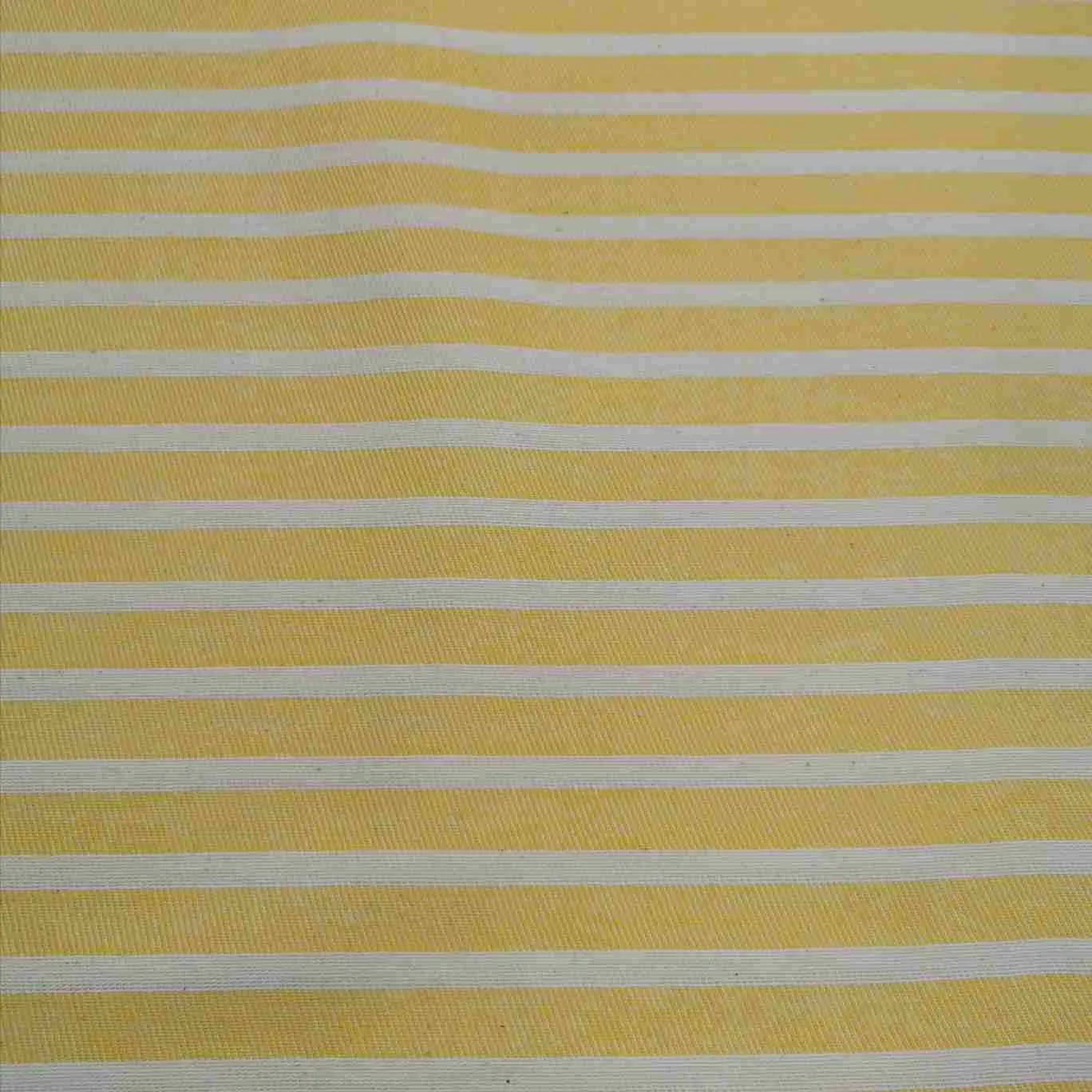 Heavy Cotton Twill, Aruba Stripe, Thin Yellow