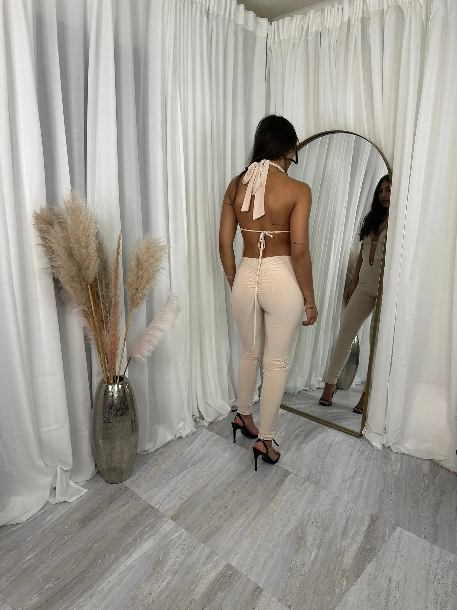High waist puff ball ra ra skirt