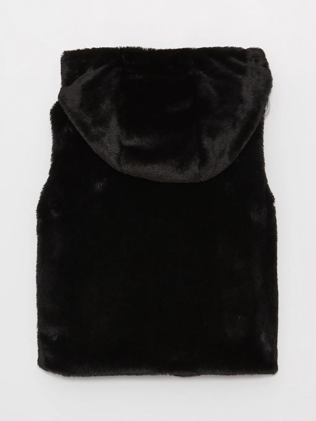 Hooded Plush Girls Vest
