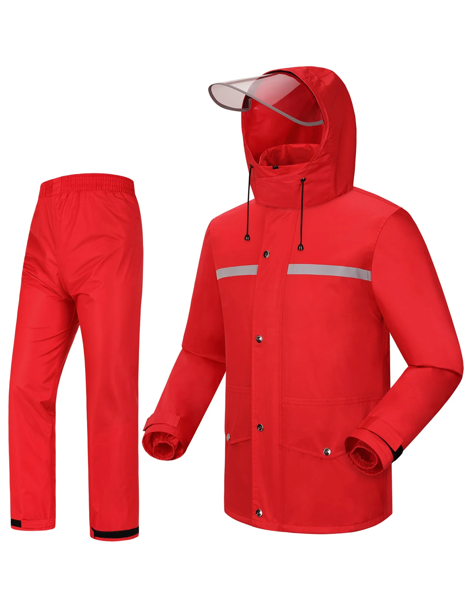 iCreek Rain Suit Jacket & Trouser Suit Raincoat for Men & Women Outdoor All-Sport Waterproof Breathable Anti-storm