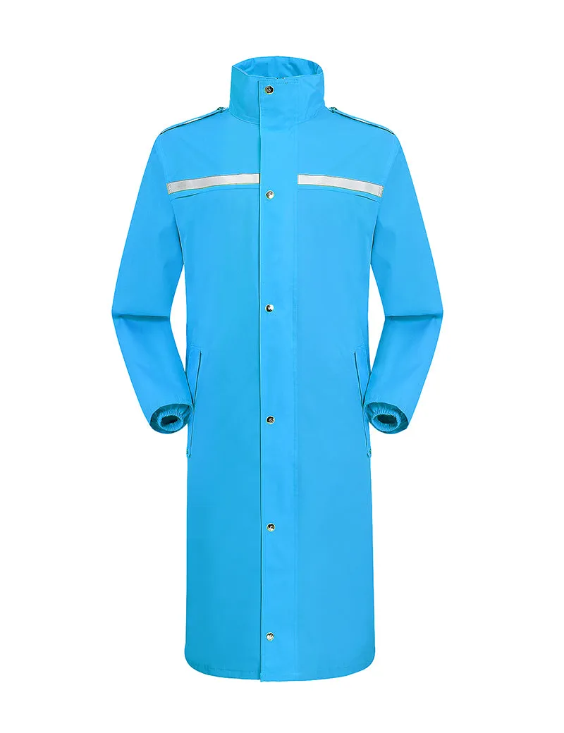 iCreek Raincoat Waterproof Mens & Womens Adult Long Rain Jacket with Hood