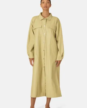 Ilse Jacobsen Rain 191 Long Raincoat - Olive Grass