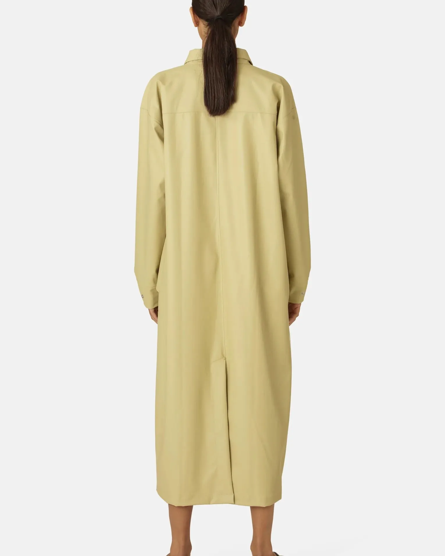 Ilse Jacobsen Rain 191 Long Raincoat - Olive Grass