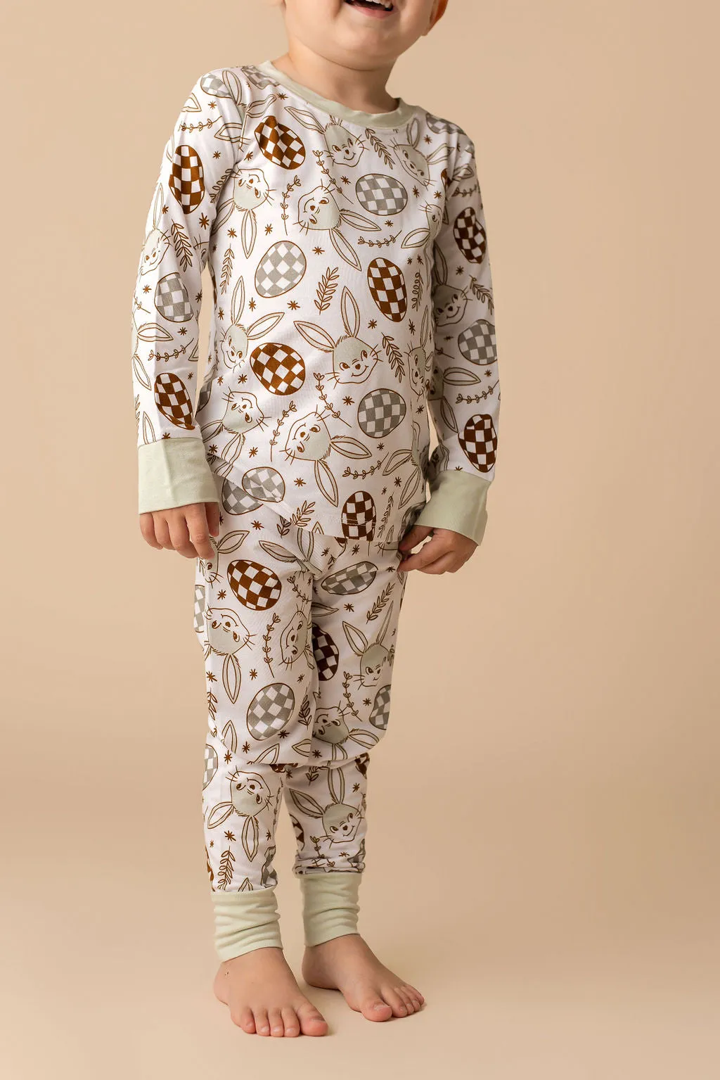 In My Jammers Mint Bunny L/S 2pc PJ Set