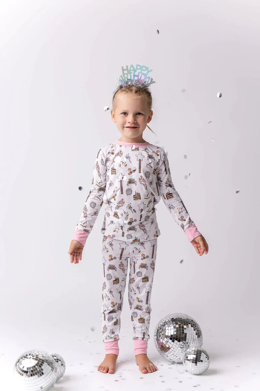 In My Jammers Pink It's Your Birthday L/S 2pc PJ Set