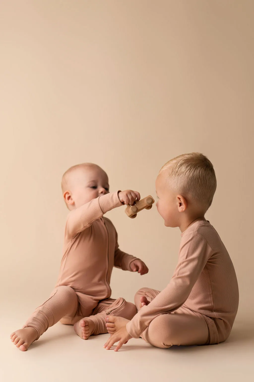 In My Jammers Solid Desert Ribbed L/S 2pc PJ Set