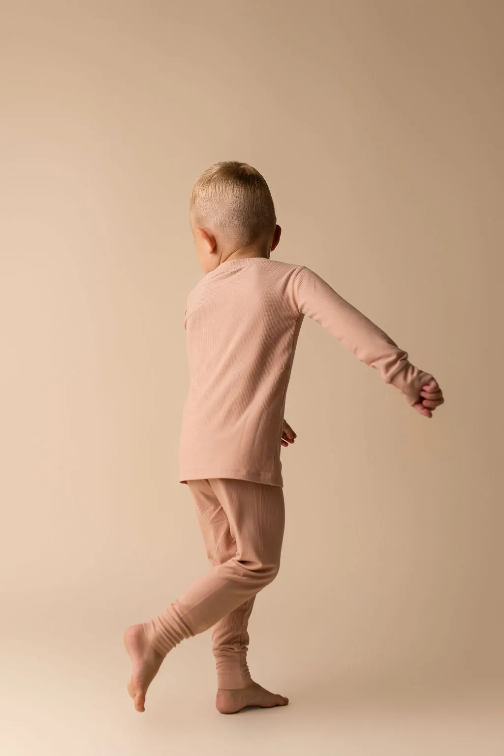 In My Jammers Solid Desert Ribbed L/S 2pc PJ Set