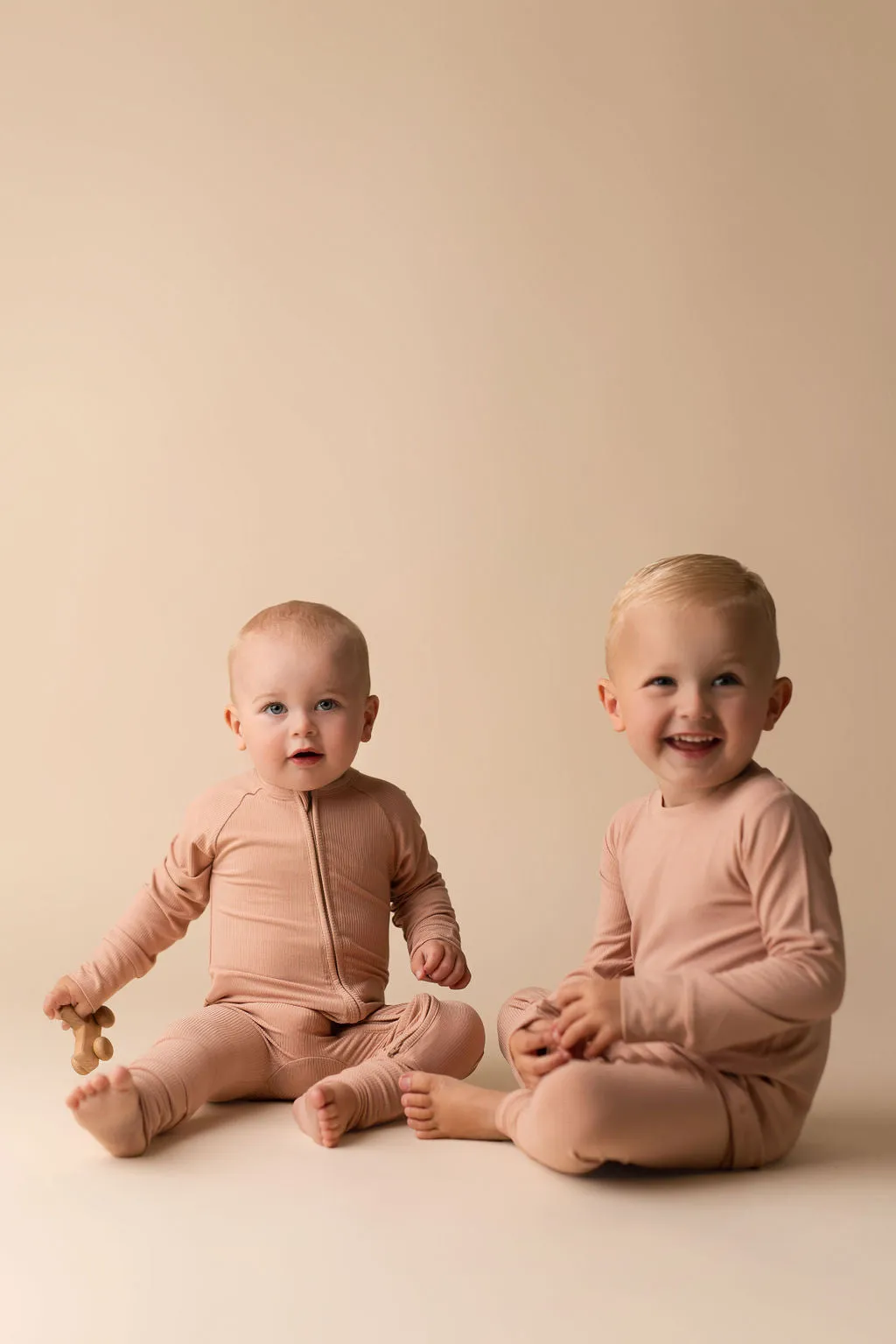 In My Jammers Solid Desert Ribbed L/S 2pc PJ Set