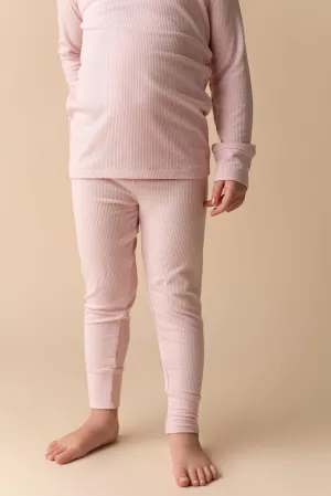 In My Jammers Solid Petal Ribbed L/S 2pc PJ Set