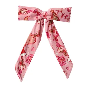 In My Jammers x Bre Sheppard Christmas Doodle Dreams Bow - Pink