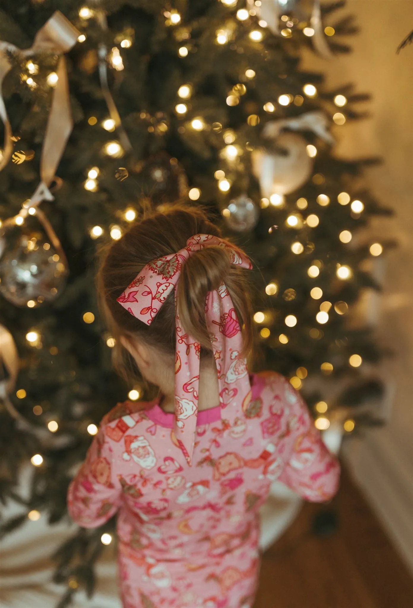 In My Jammers x Bre Sheppard Christmas Doodle Dreams Bow - Pink