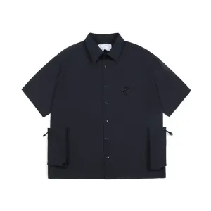 “Japanese Solid Color Lapel Cargo” Shirts