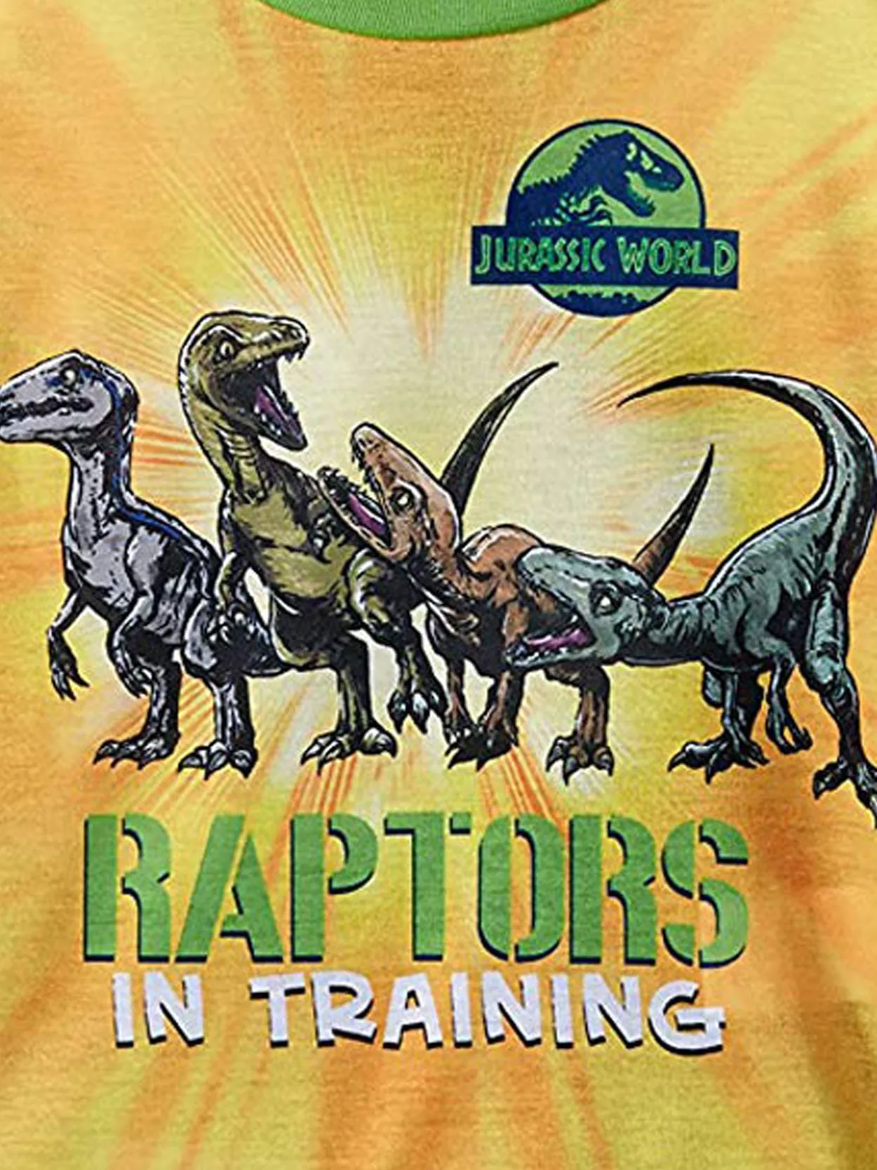 Jurassic World Raptor Dinosaur Pajamas Set