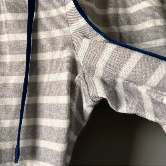 Kate Spade Grey Stripe Pajama Set
