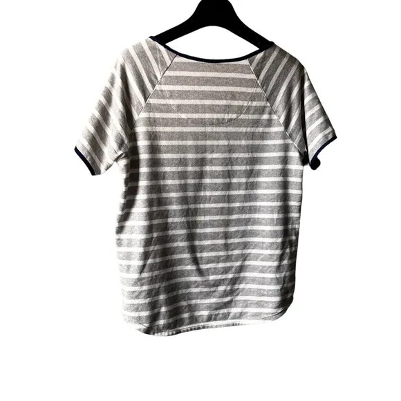 Kate Spade Grey Stripe Pajama Set