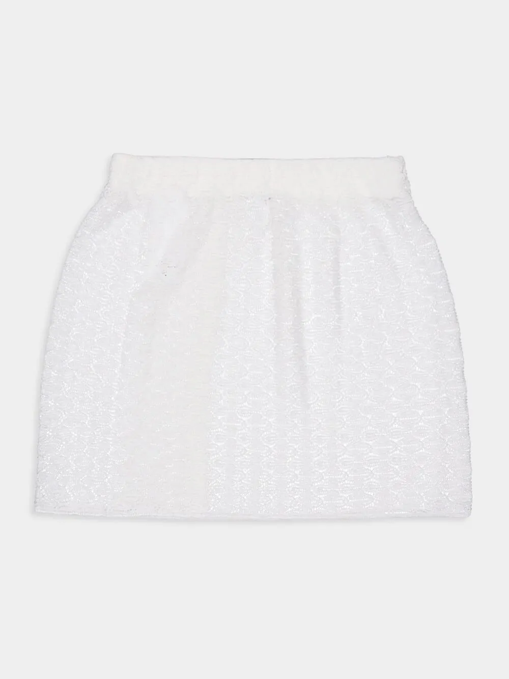 Knitted Elasticated Waist Mini Skirt