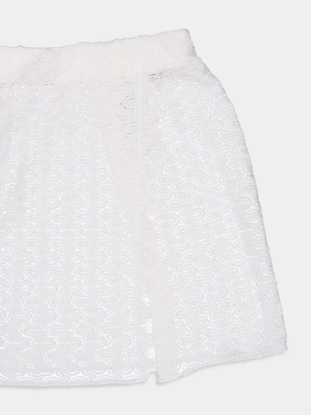 Knitted Elasticated Waist Mini Skirt