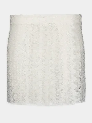 Knitted Elasticated Waist Mini Skirt
