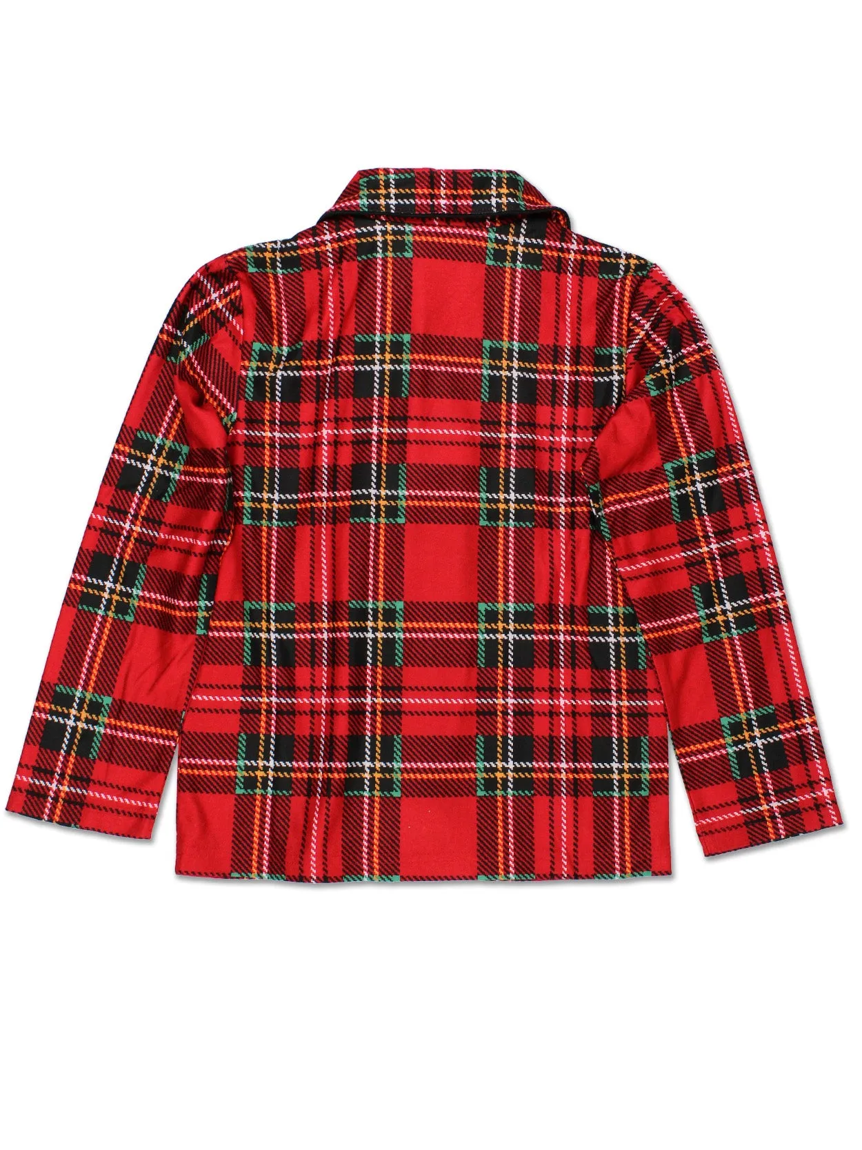 Komar Kids Holiday Plaid Coat Style Pajama Set