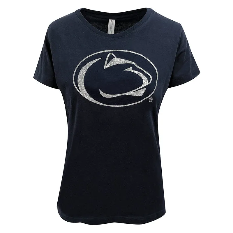 Ladies Glitter Lion Head T-Shirt