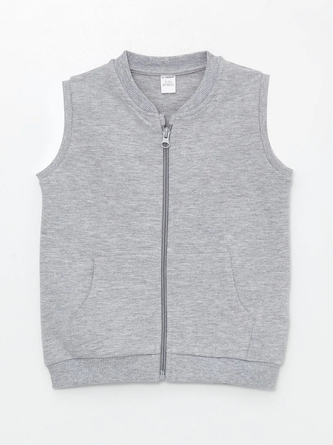 LCW baby

Gray Melange Crew Neck Zippered Baby Boy Vest