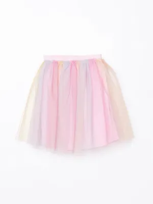 LCW Kids Mixed Elastic Waist Girls Tutu Skirt