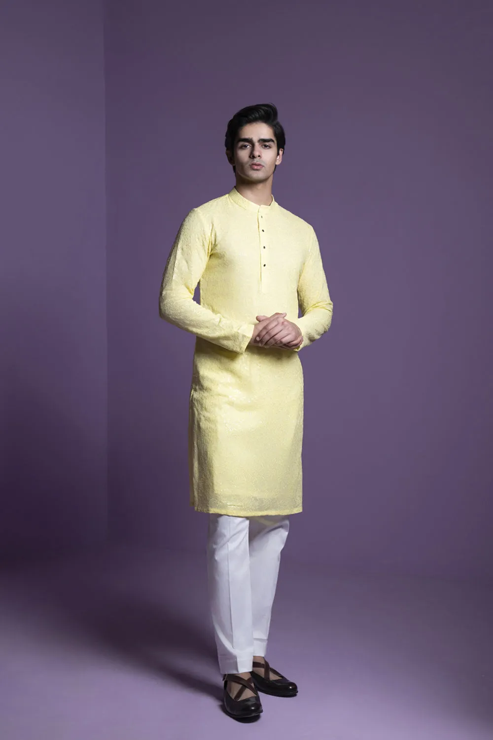 Lemon Yellow Kurta Set